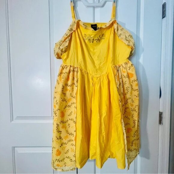NWT Her Universe Disney Beauty And The Beast Belle Cold Shoulder Dress - Picture 3 of 11